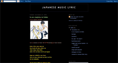 Desktop Screenshot of animemusiclyric.blogspot.com