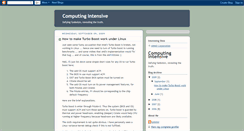 Desktop Screenshot of computing-intensive.blogspot.com