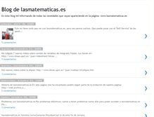 Tablet Screenshot of lasmatematicaspuntoes.blogspot.com