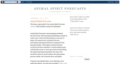 Desktop Screenshot of animalspiritforecasts.blogspot.com