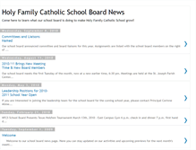 Tablet Screenshot of holyfamilyschoolboard.blogspot.com