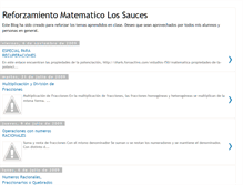 Tablet Screenshot of lossaucesmatematica.blogspot.com