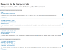 Tablet Screenshot of derechodelacompetencia.blogspot.com