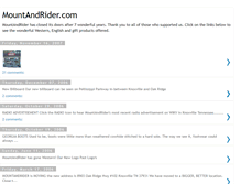Tablet Screenshot of mountandrider.blogspot.com