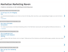 Tablet Screenshot of manhattanmarketingmaven.blogspot.com