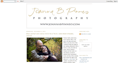 Desktop Screenshot of joannabpinneophotography.blogspot.com