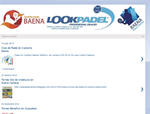 Tablet Screenshot of clubdepadelbaena.blogspot.com