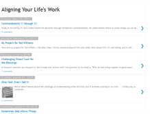 Tablet Screenshot of aligningyourlifeswork.blogspot.com