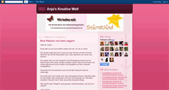 Desktop Screenshot of anjaskreativewelt.blogspot.com