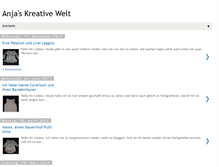 Tablet Screenshot of anjaskreativewelt.blogspot.com