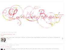 Tablet Screenshot of linlovesbeauty.blogspot.com