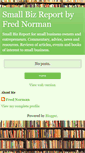 Mobile Screenshot of frednormansmallbizreport.blogspot.com