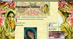 Desktop Screenshot of goddessfestivalsa.blogspot.com