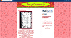 Desktop Screenshot of pennypaperworks.blogspot.com