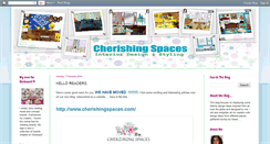 Desktop Screenshot of cherishingspaces.blogspot.com