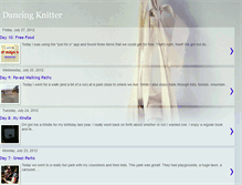 Tablet Screenshot of dancinknitter.blogspot.com