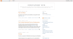 Desktop Screenshot of innovatorshub.blogspot.com