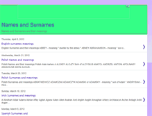 Tablet Screenshot of namesandsurnames.blogspot.com