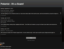 Tablet Screenshot of pokerist-scam.blogspot.com