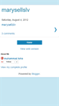 Mobile Screenshot of marysellslv.blogspot.com