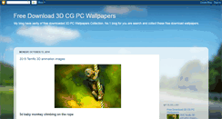 Desktop Screenshot of freedownload3dpcwallpaper.blogspot.com