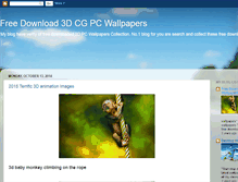 Tablet Screenshot of freedownload3dpcwallpaper.blogspot.com