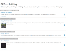 Tablet Screenshot of ocdknitting.blogspot.com
