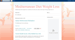 Desktop Screenshot of mediterraneandietweightloss.blogspot.com