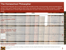 Tablet Screenshot of homeschoolphilosopher.blogspot.com