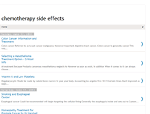 Tablet Screenshot of chemotherapysideeffects.blogspot.com