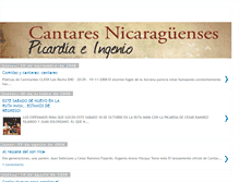 Tablet Screenshot of cantaresnicaraguenses.blogspot.com