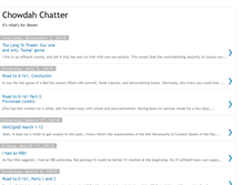 Tablet Screenshot of chowdahchatter.blogspot.com