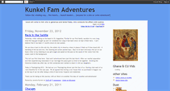 Desktop Screenshot of kunkelfamadventures.blogspot.com