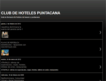 Tablet Screenshot of clubdehotelespuntacana.blogspot.com