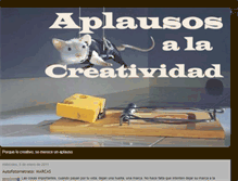 Tablet Screenshot of aplausosalacreatividad.blogspot.com