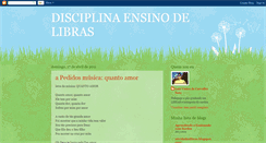 Desktop Screenshot of ensinolibras.blogspot.com