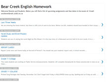 Tablet Screenshot of bearcreekhomework.blogspot.com