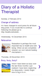 Mobile Screenshot of diaryofaholistictherapist.blogspot.com