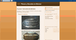 Desktop Screenshot of placasyescudosenbronce.blogspot.com