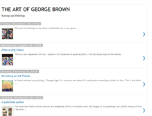 Tablet Screenshot of georgebrownart.blogspot.com