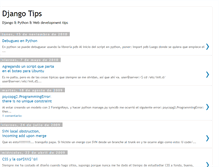 Tablet Screenshot of djangotips.blogspot.com