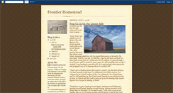 Desktop Screenshot of frontierhomestead.blogspot.com