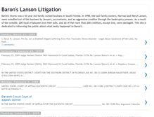 Tablet Screenshot of baronslansonlitigation.blogspot.com
