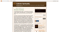 Desktop Screenshot of catholicspirituality.blogspot.com