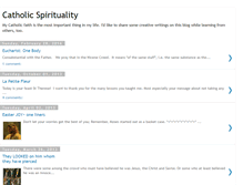 Tablet Screenshot of catholicspirituality.blogspot.com