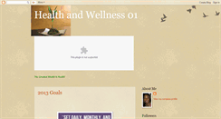 Desktop Screenshot of healthandwellness01.blogspot.com