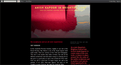 Desktop Screenshot of anishkapoorinbrighton.blogspot.com