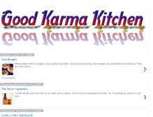 Tablet Screenshot of goodkarmakitchens.blogspot.com