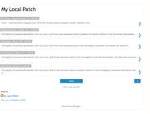 Tablet Screenshot of mylocalpatch.blogspot.com