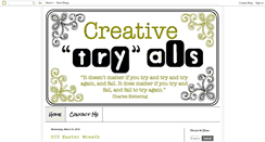 Desktop Screenshot of creativetryals.blogspot.com